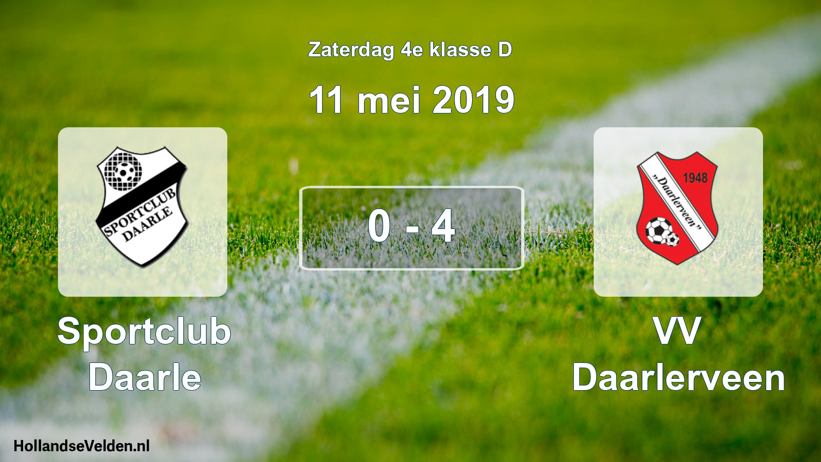 Total number of matches played: Sportclub Daarle - VV Daarlerveen 0 - 4 (11 May 2019)
