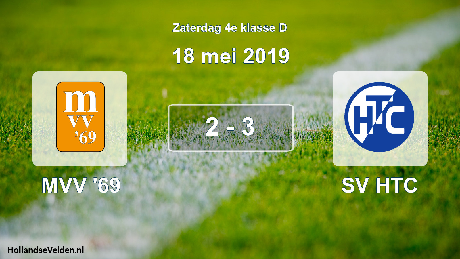 Total number of matches played: MVV '69 - SV HTC 2 - 3 (18 May 2019)