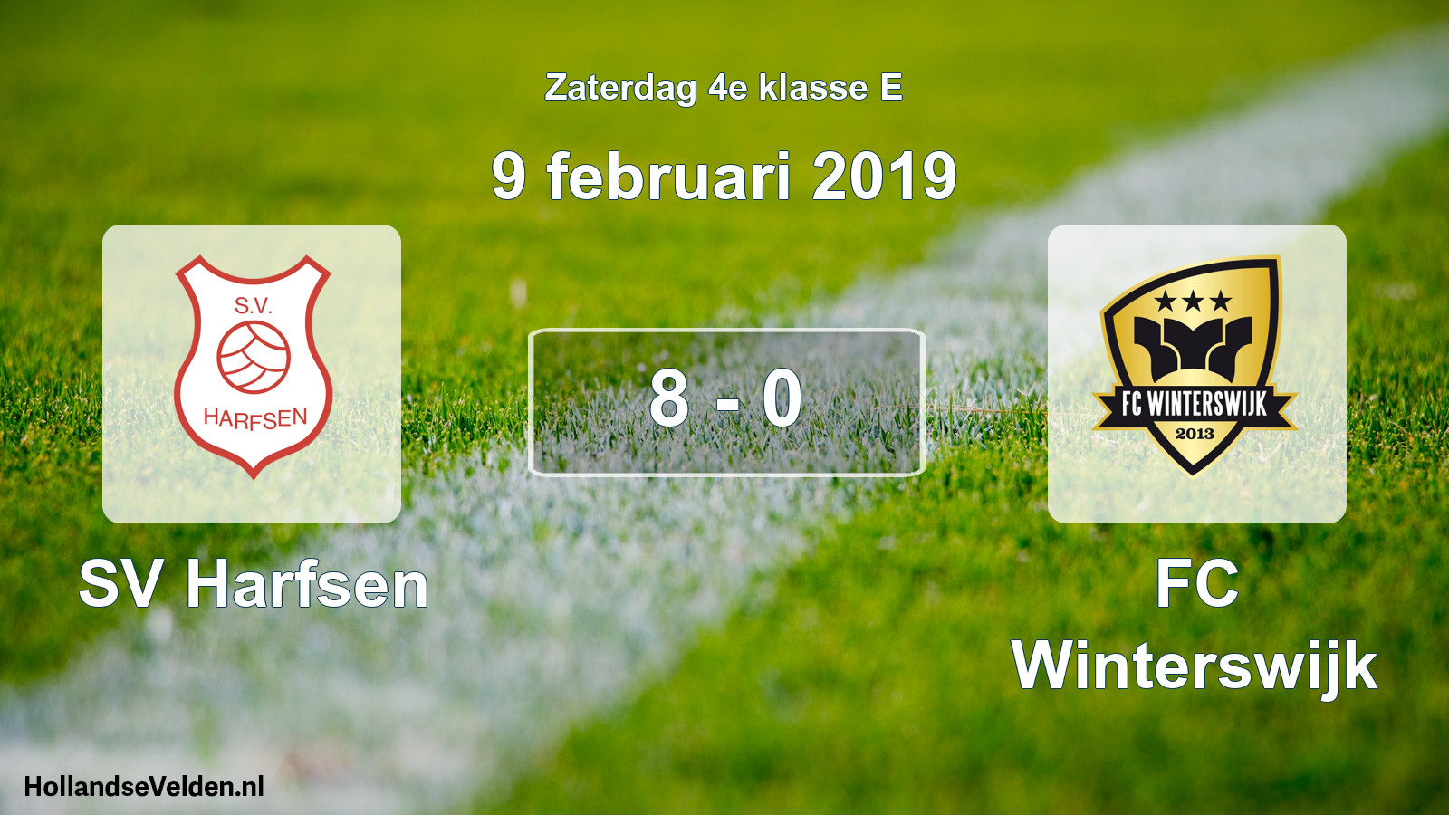 Total number of matches played: SV Harfsen - FC Winterswijk 8 - 0 (9 February 2019)