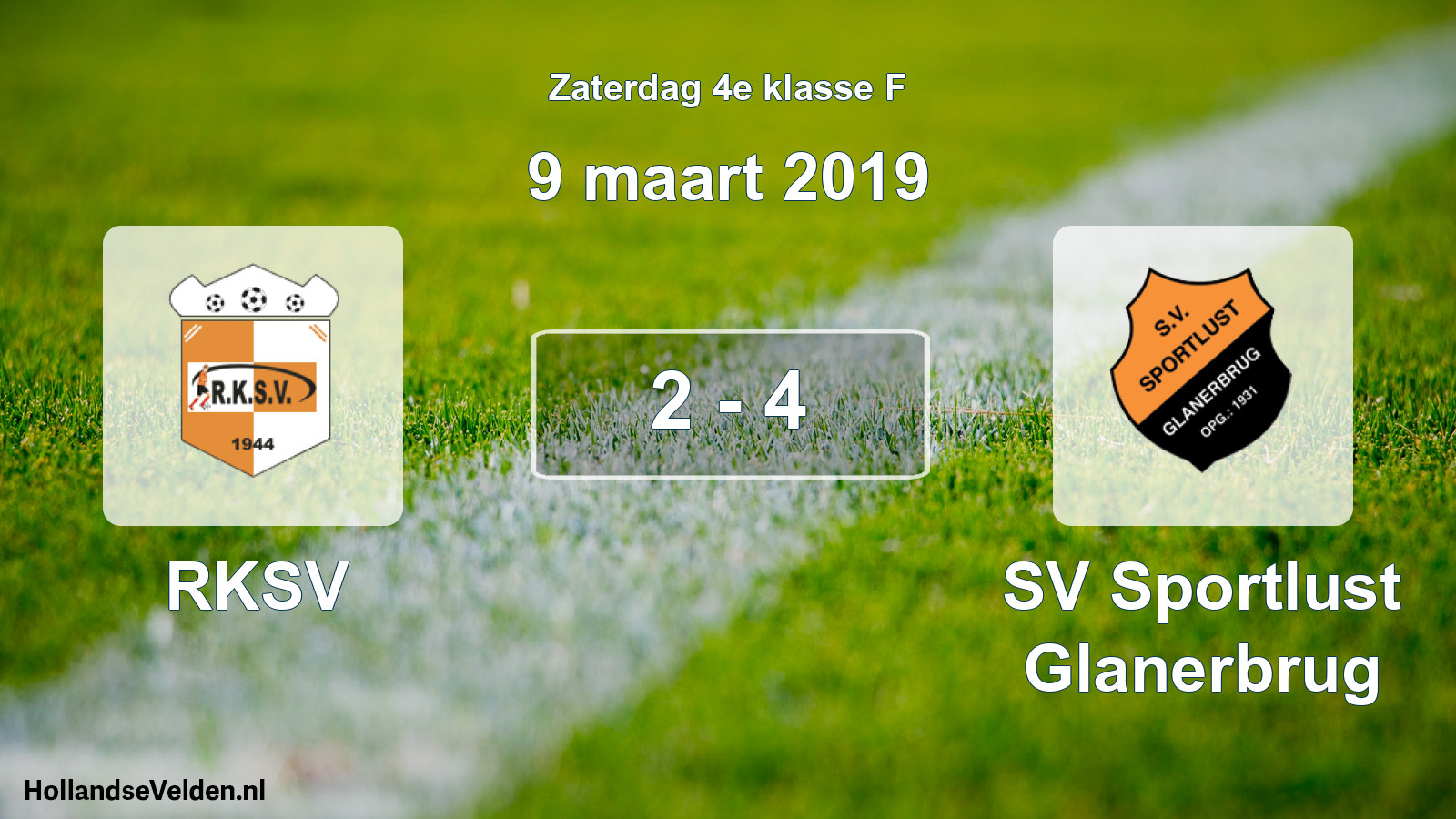 Total number of matches played: RKSV - SV Sportlust Glanerbrug 2 - 4 (9 March 2019)