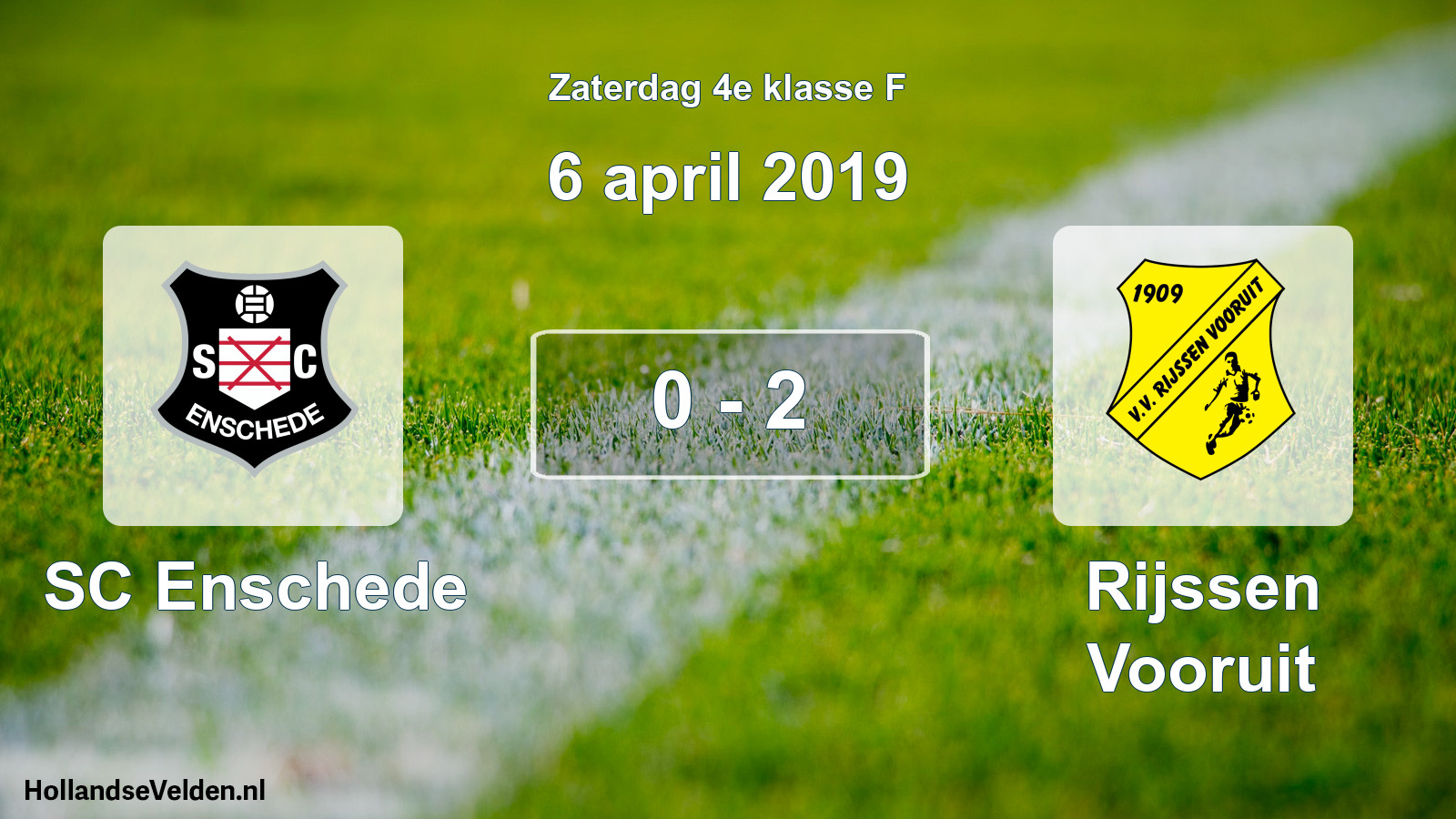 Total number of matches played: SC Enschede - Rijssen Vooruit 0 - 2 (6 April 2019)