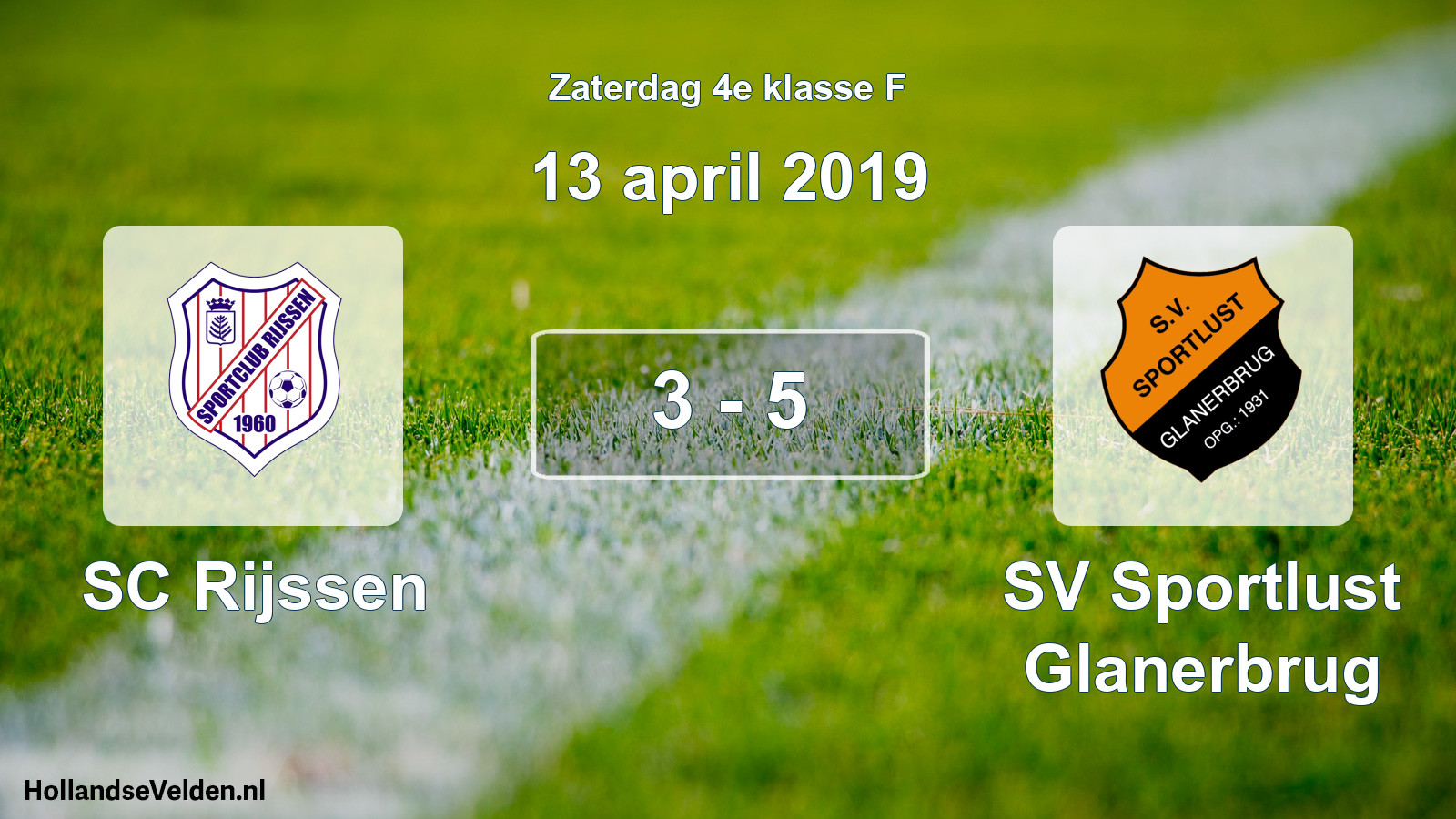 Total number of matches played: SC Rijssen - SV Sportlust Glanerbrug 3 - 5 (13 April 2019)