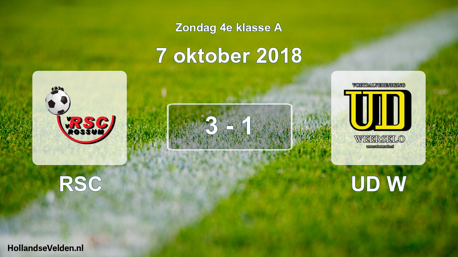 Total number of matches played: RSC - UD W 3 - 1 (7 October 2018)