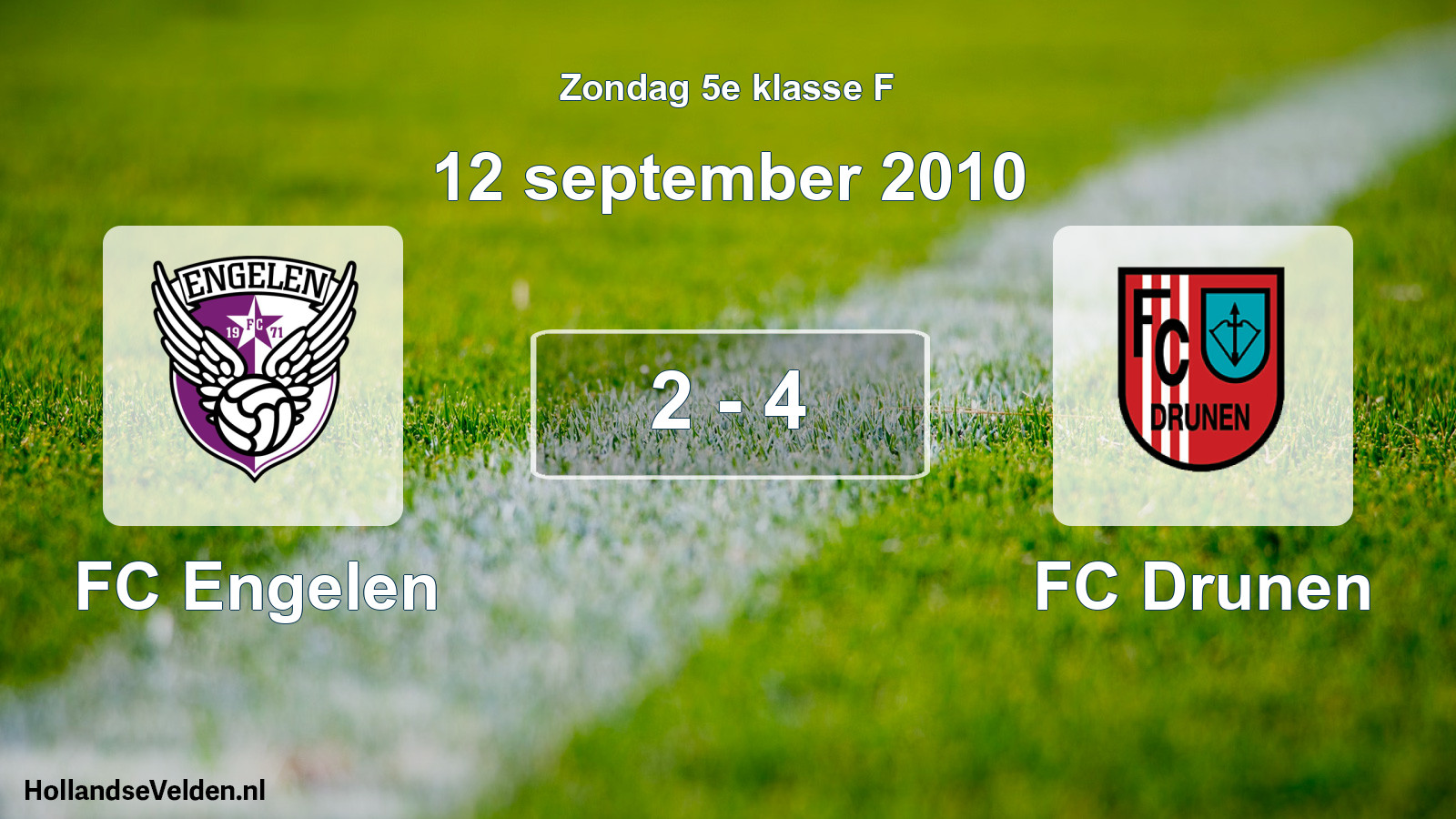 Total number of matches played: FC Engelen - FC Drunen 2 - 4 (12 September 2010)