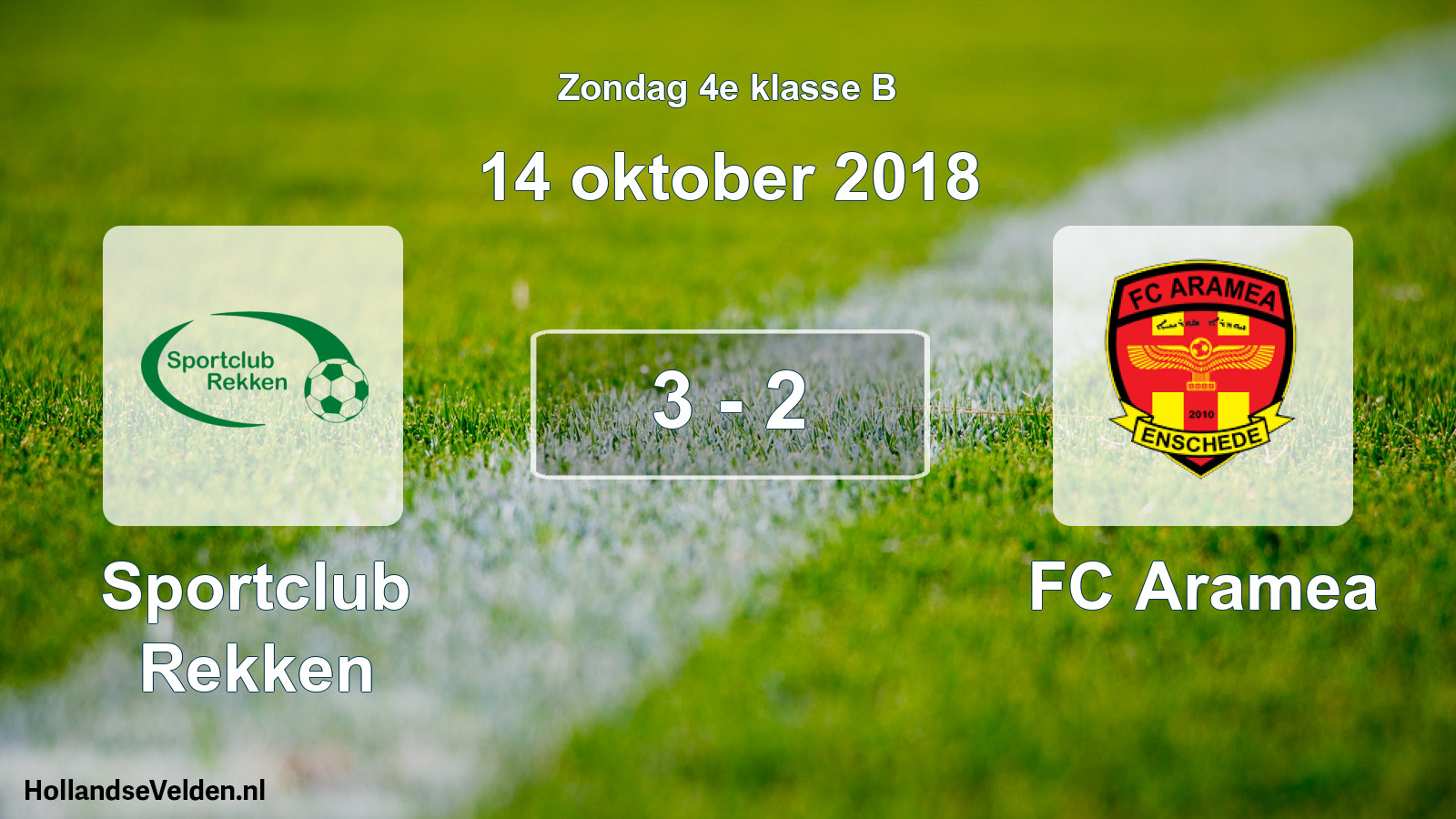 Total number of matches played: Sportclub Rekken - FC Aramea 3 - 2 (14 October 2018)