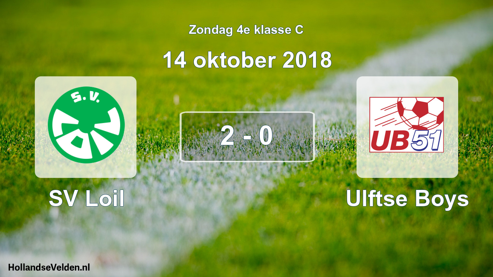 Total number of matches played: SV Loil - Ulftse Boys 2 - 0 (14 October 2018)