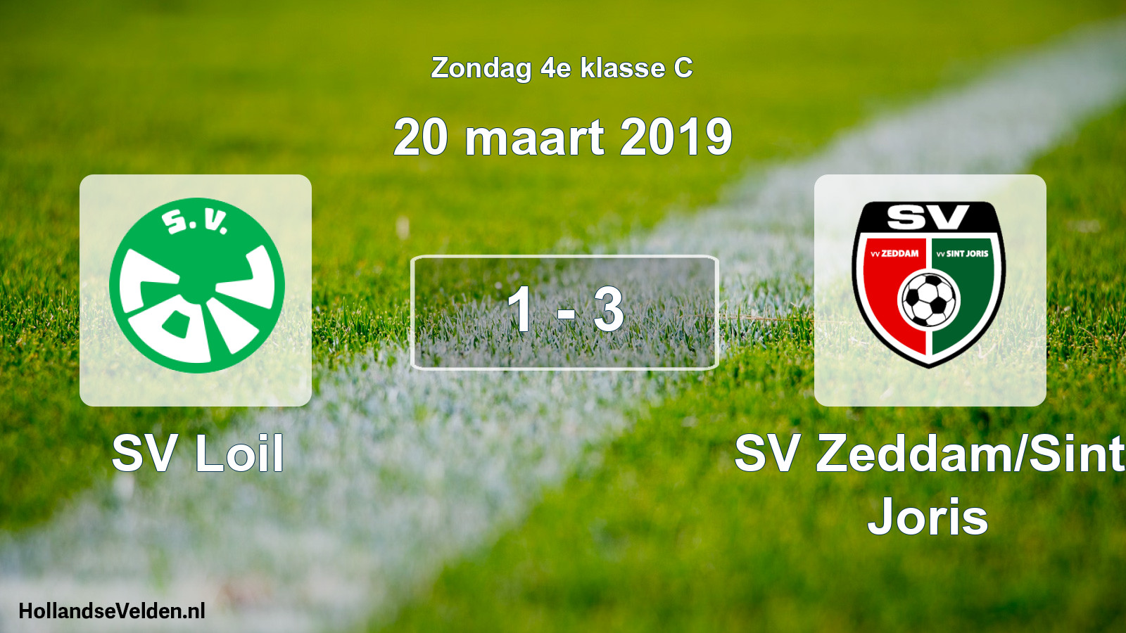 Total number of matches played: SV Loil - SV Zeddam/Sint Joris 1 - 3 (20 March 2019)