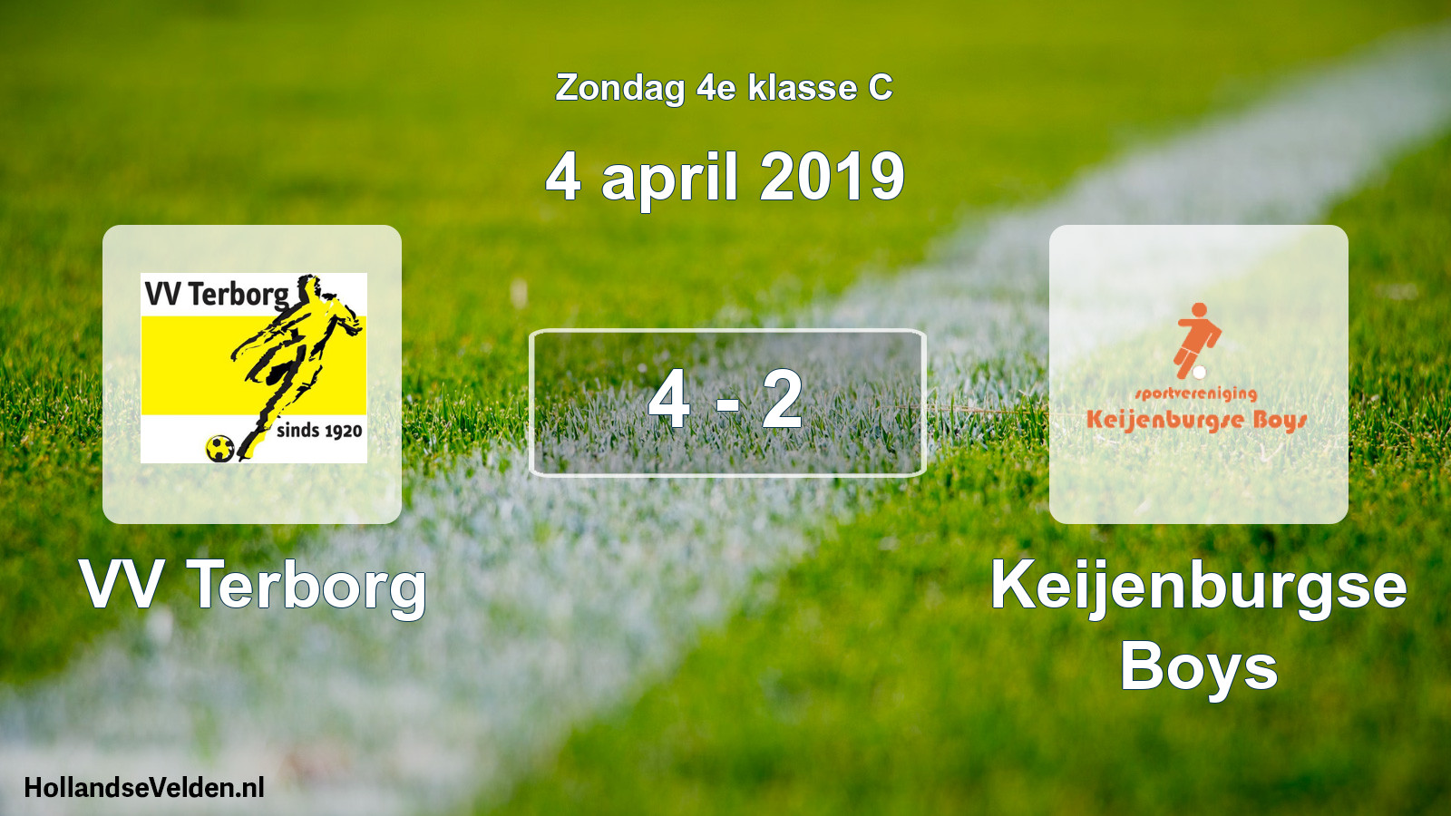 Total number of matches played: VV Terborg - Keijenburgse Boys 4 - 2 (4 April 2019)