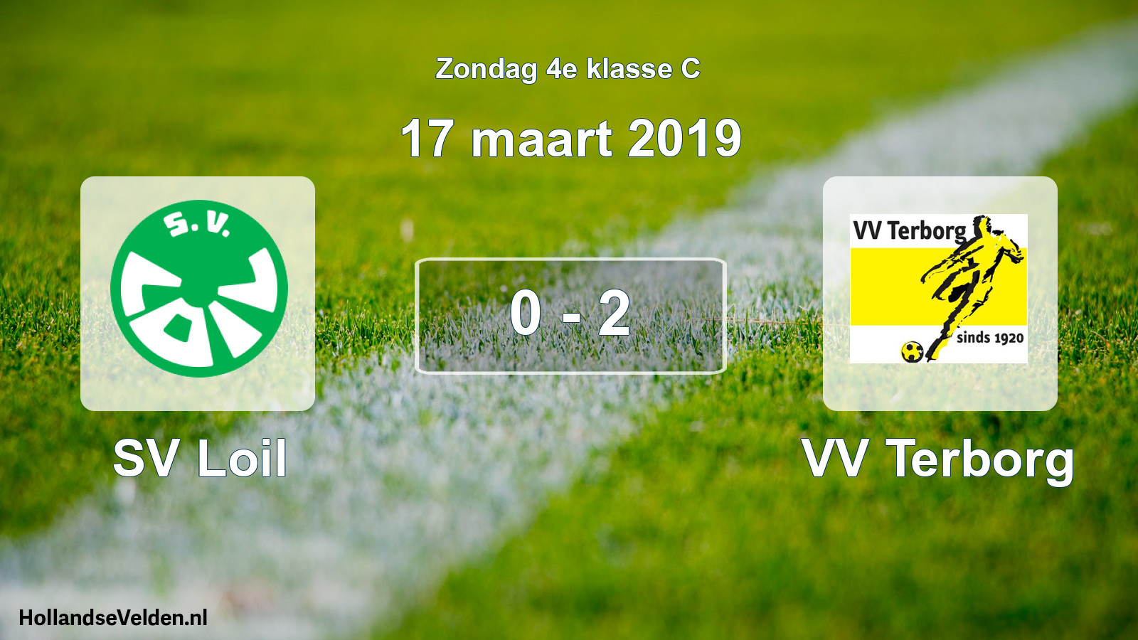 Total number of matches played: SV Loil - VV Terborg 0 - 2 (17 March 2019)