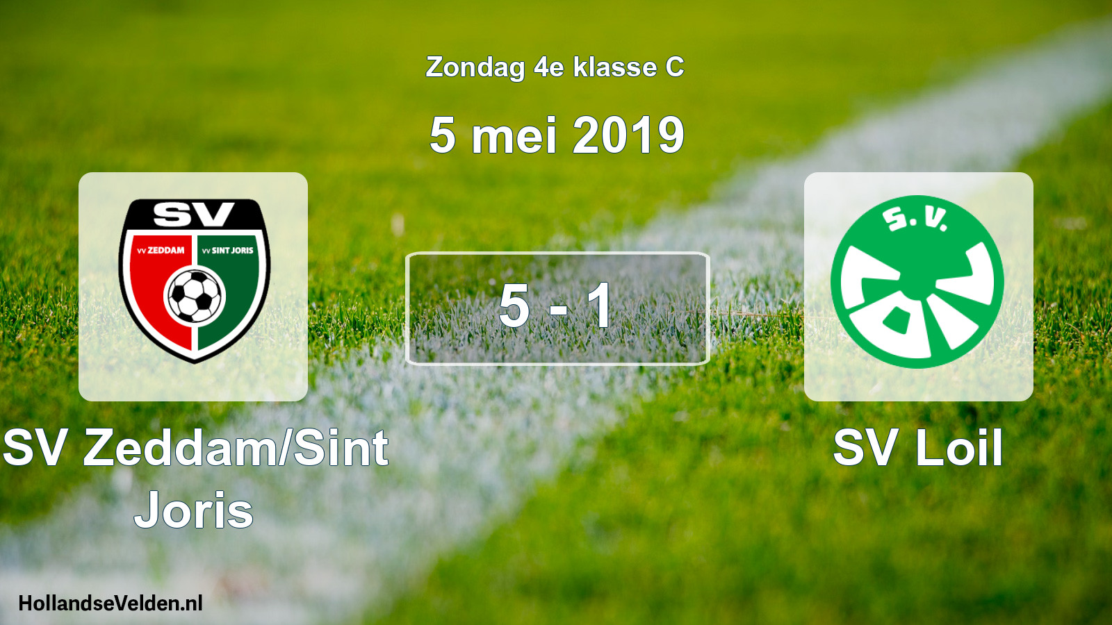 Total number of matches played: SV Zeddam/Sint Joris - SV Loil 5 - 1 (5 May 2019)