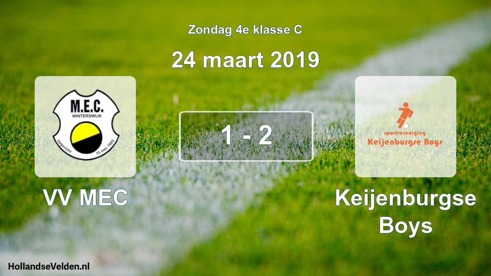 Total number of matches played: VV MEC - Keijenburgse Boys 1 - 2 (24 March 2019)