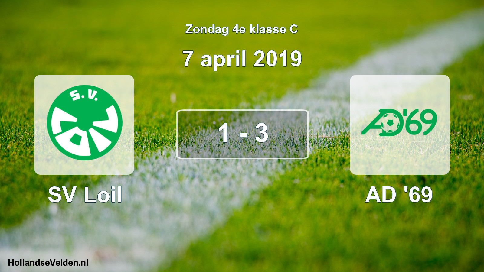 Total number of matches played: SV Loil - AD '69 1 - 3 (7 April 2019)