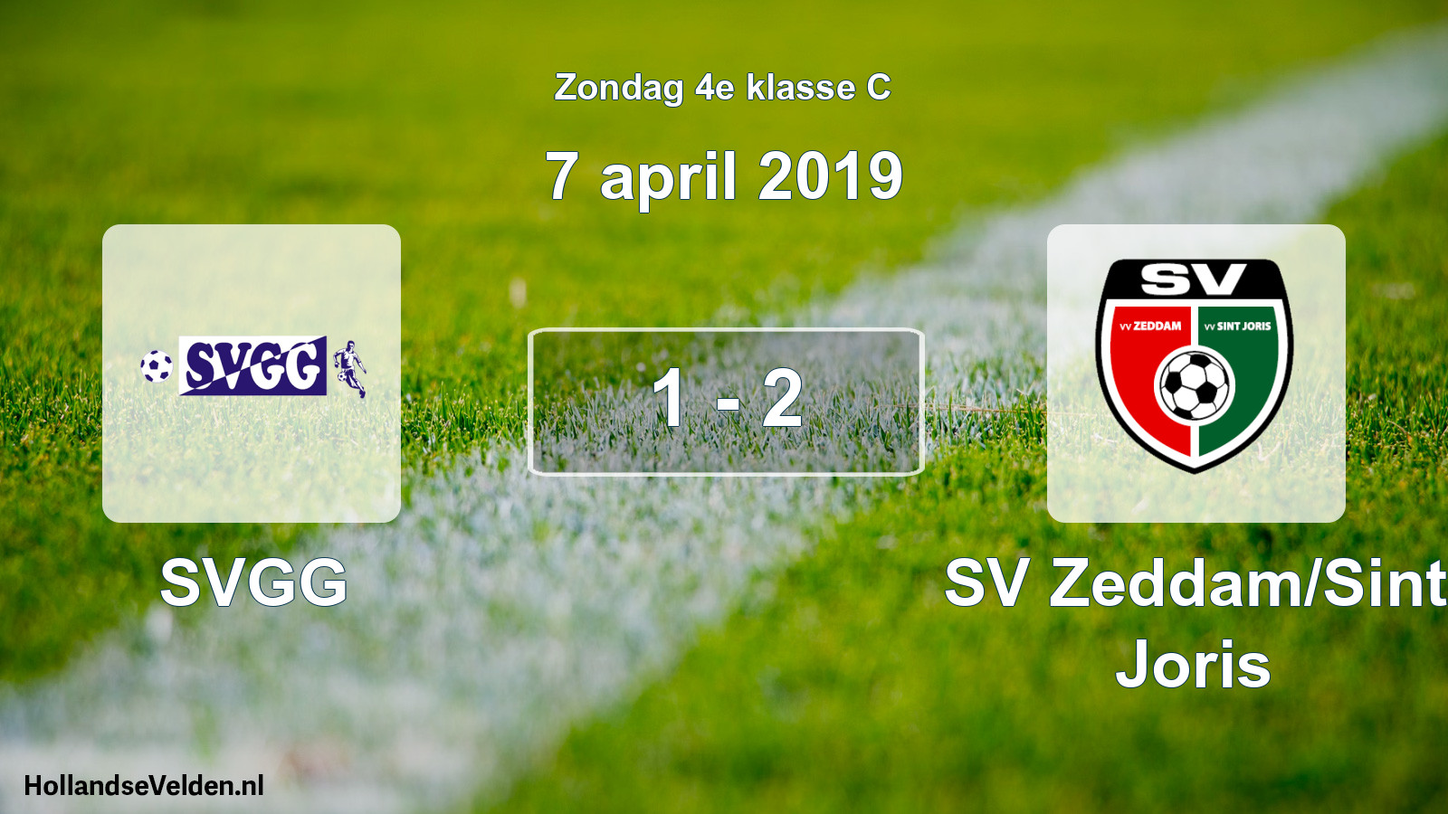 Total number of matches played: SVGG - SV Zeddam/Sint Joris 1 - 2 (7 April 2019)