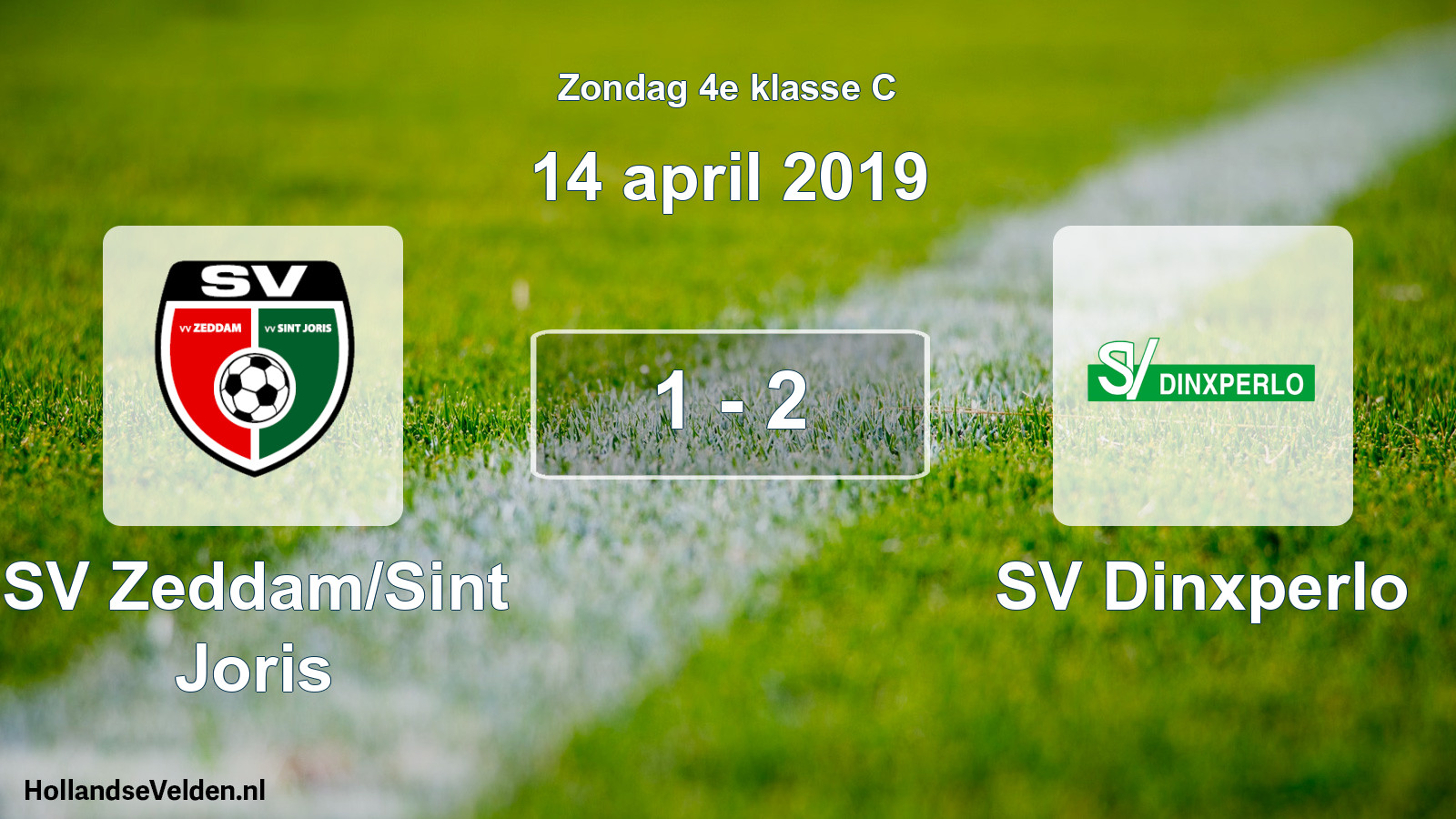 Total number of matches played: SV Zeddam/Sint Joris - SV Dinxperlo 1 - 2 (14 April 2019)