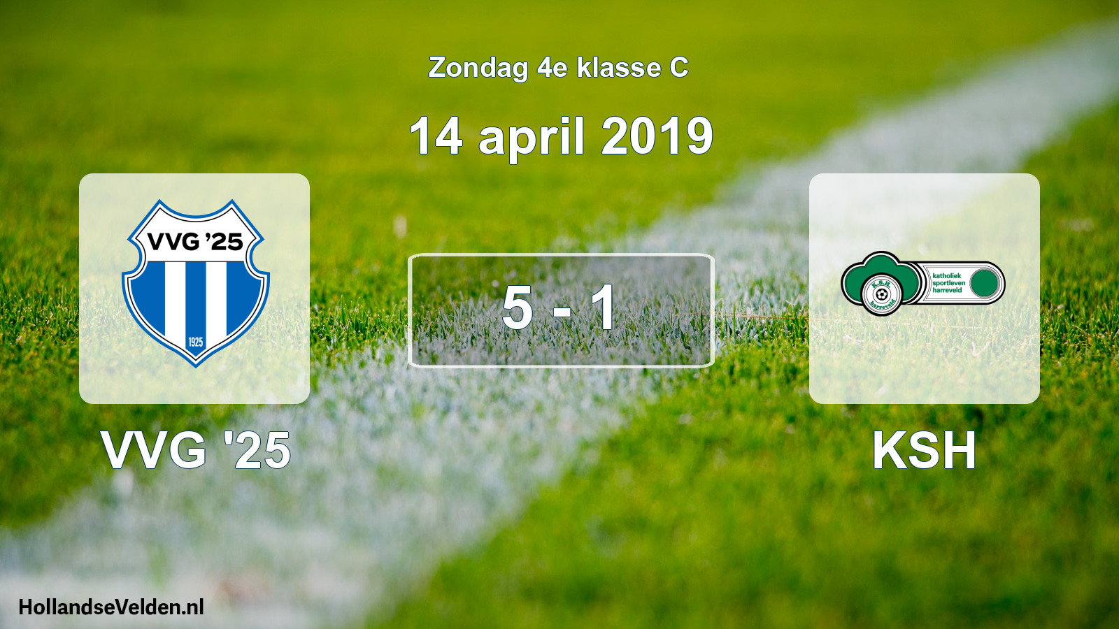 Total number of matches played: VVG '25 - KSH 5 - 1 (14 April 2019)