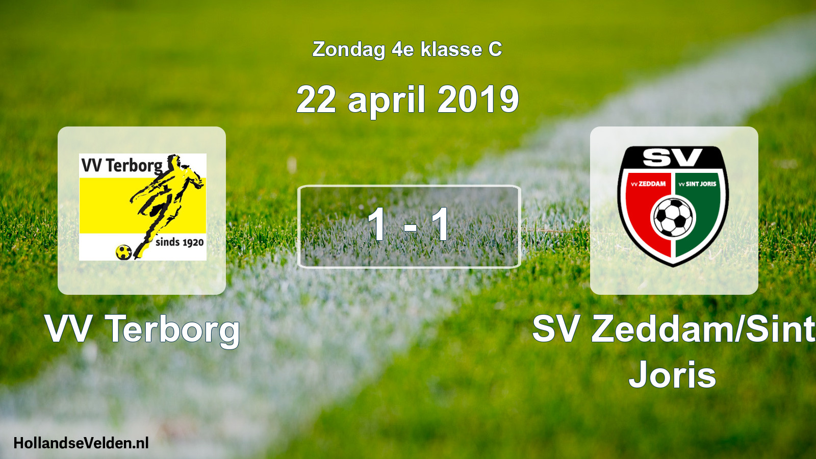 Total number of matches played: VV Terborg - SV Zeddam/Sint Joris 1 - 1 (22 April 2019)