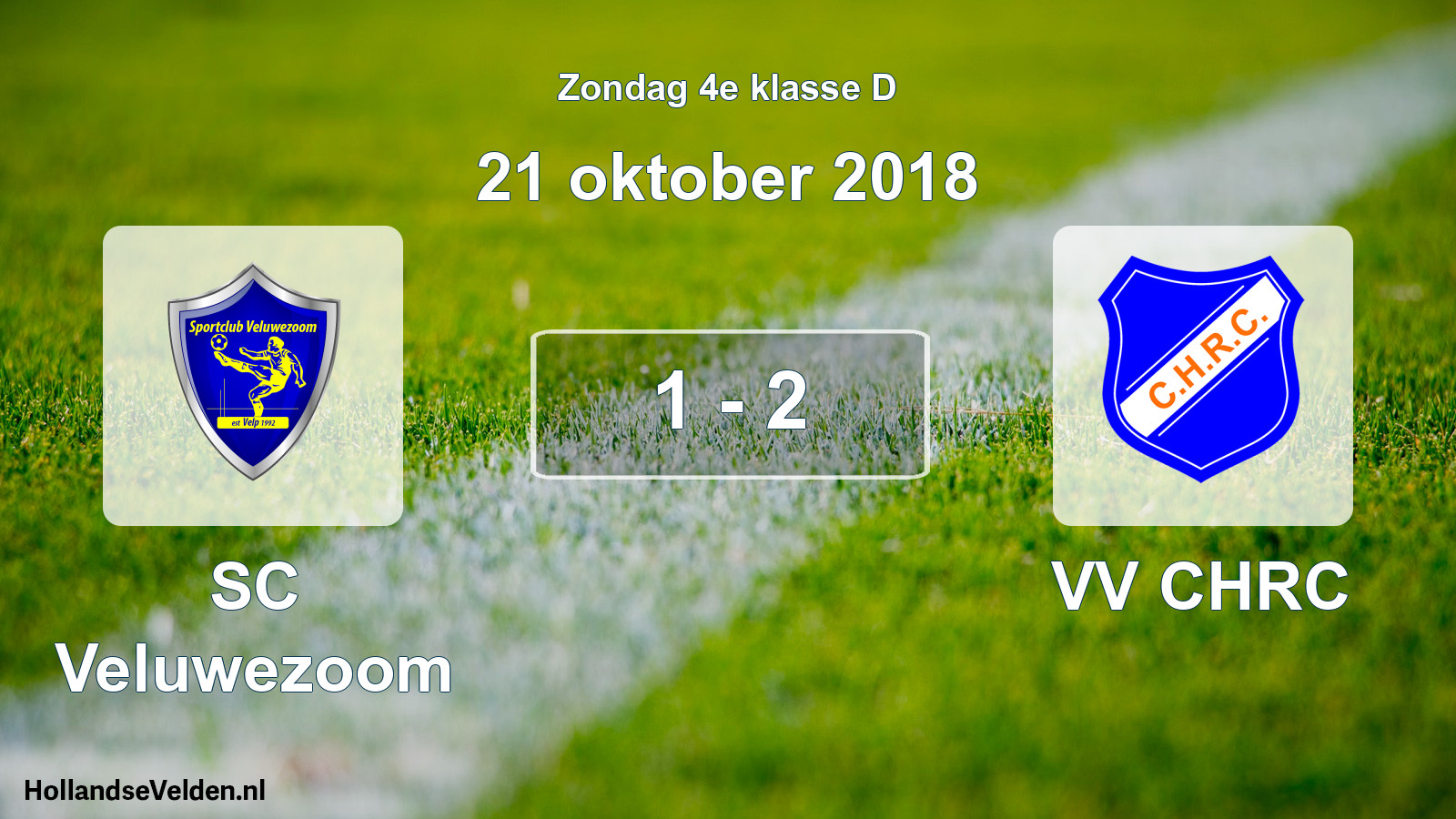 Total number of matches played: SC Veluwezoom - VV CHRC 1 - 2 (21 October 2018)