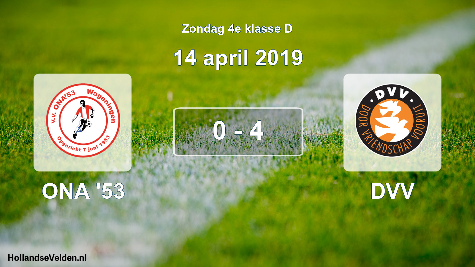 Total number of matches played: ONA '53 - DVV 0 - 4 (14 April 2019)