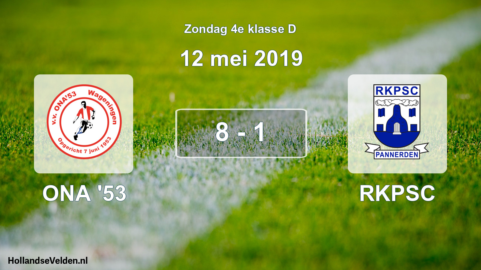 Total number of matches played: ONA '53 - RKPSC 8 - 1 (12 May 2019)