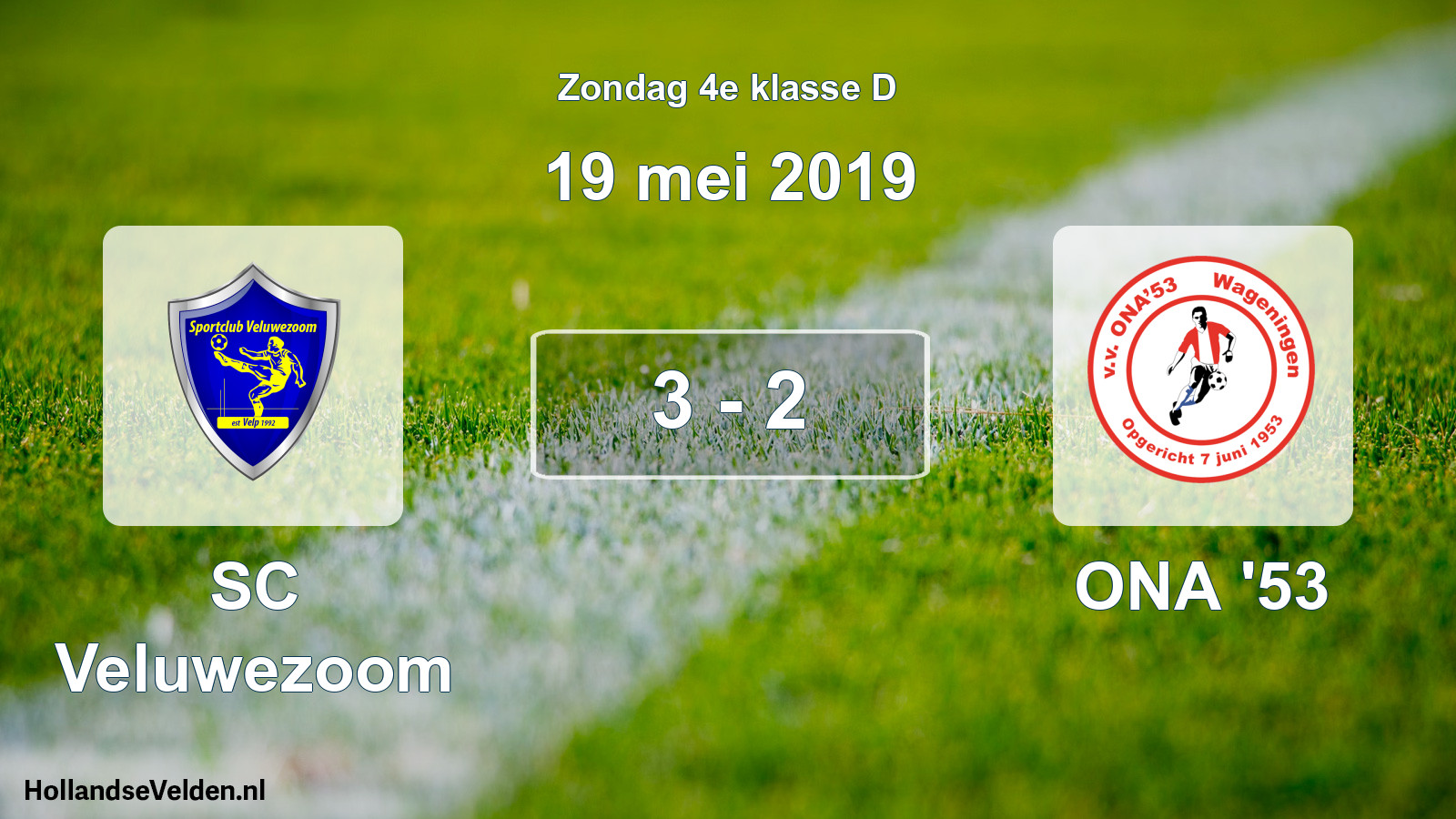 Total number of matches played: SC Veluwezoom - ONA '53 3 - 2 (19 May 2019)
