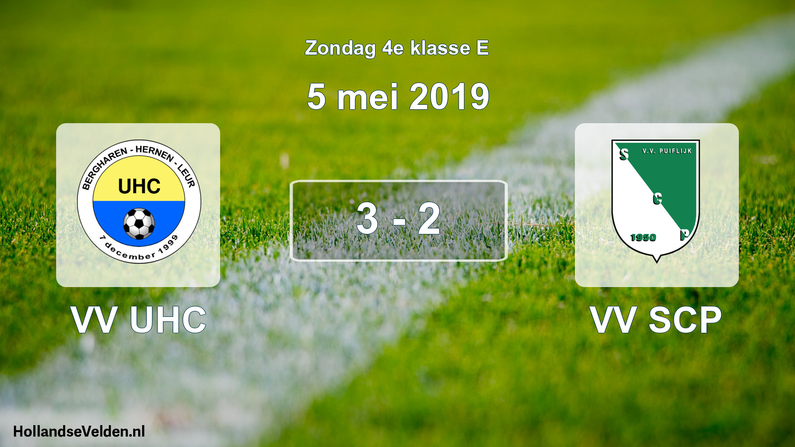 Total number of matches played: VV UHC - VV SCP 3 - 2 (5 May 2019)