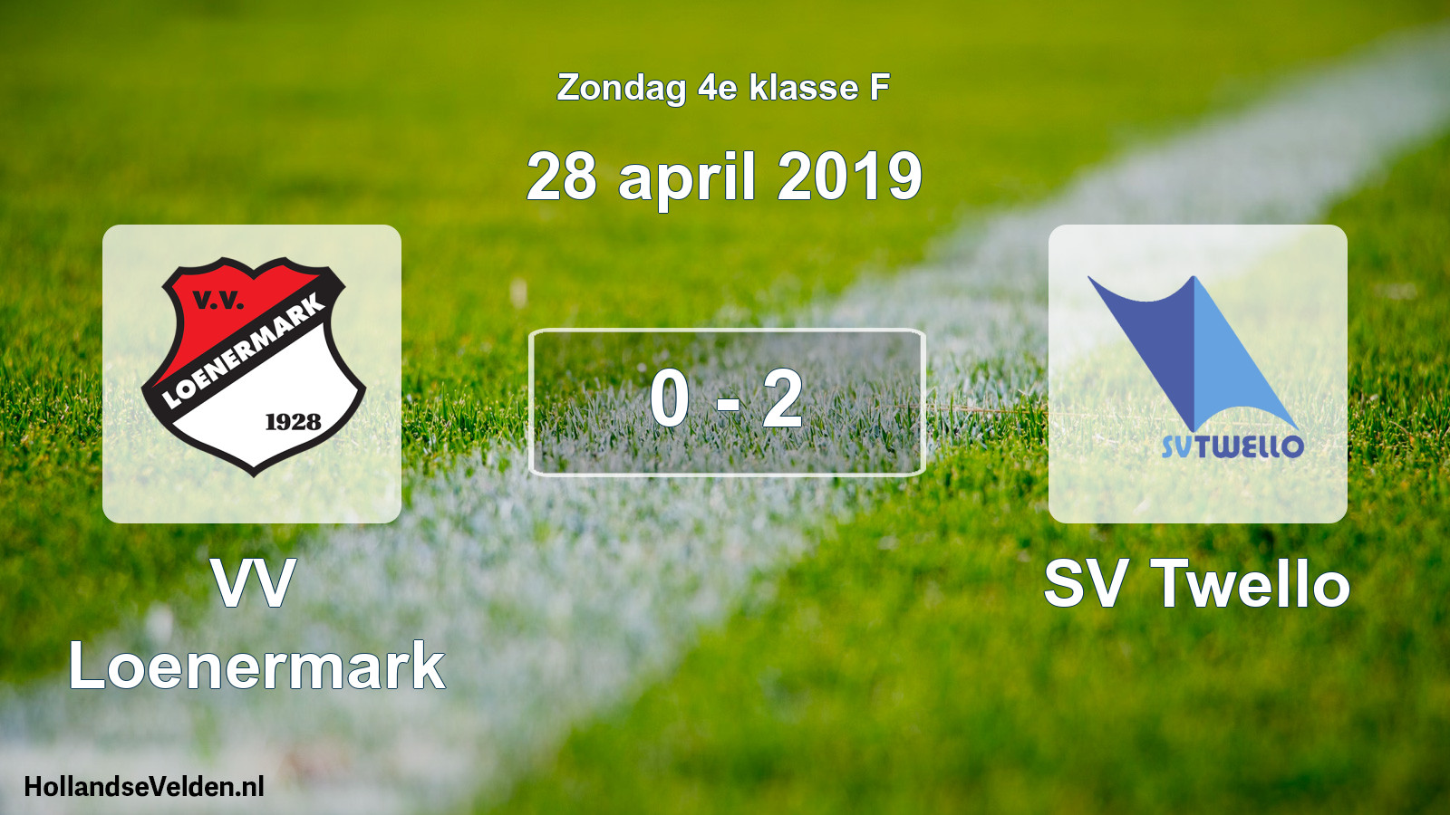 Total number of matches played: VV Loenermark - SV Twello 0 - 2 (28 April 2019)