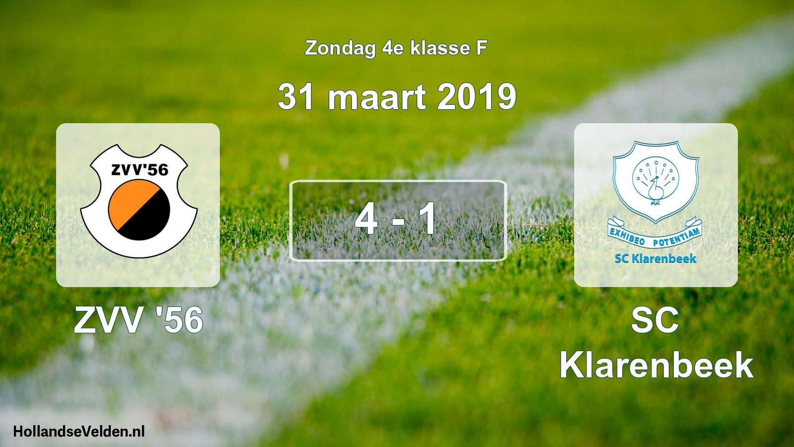 Total number of matches played: ZVV '56 - SC Klarenbeek 4 - 1 (31 March 2019)
