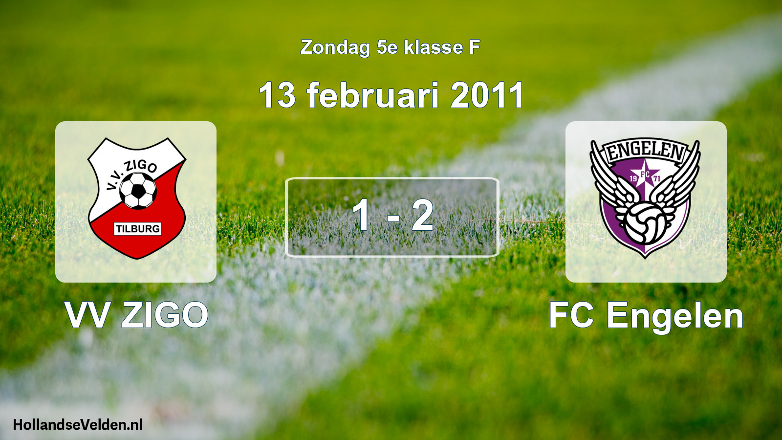 Total number of matches played: VV ZIGO - FC Engelen 1 - 2 (13 February 2011)