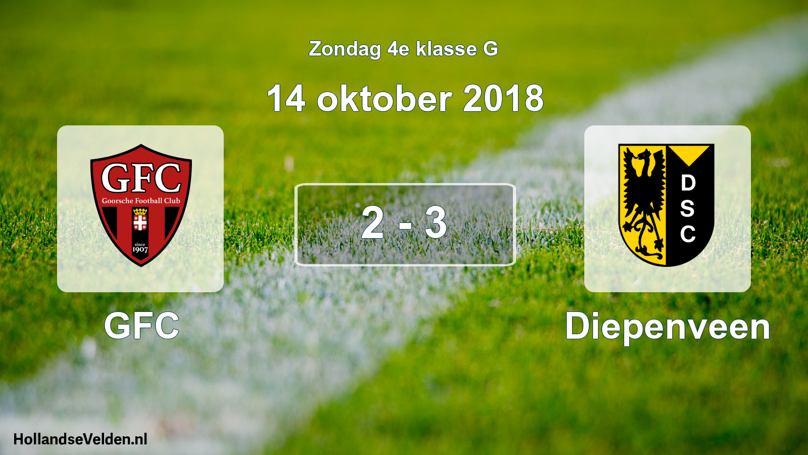 Total number of matches played: GFC - Diepenveen 2 - 3 (14 October 2018)