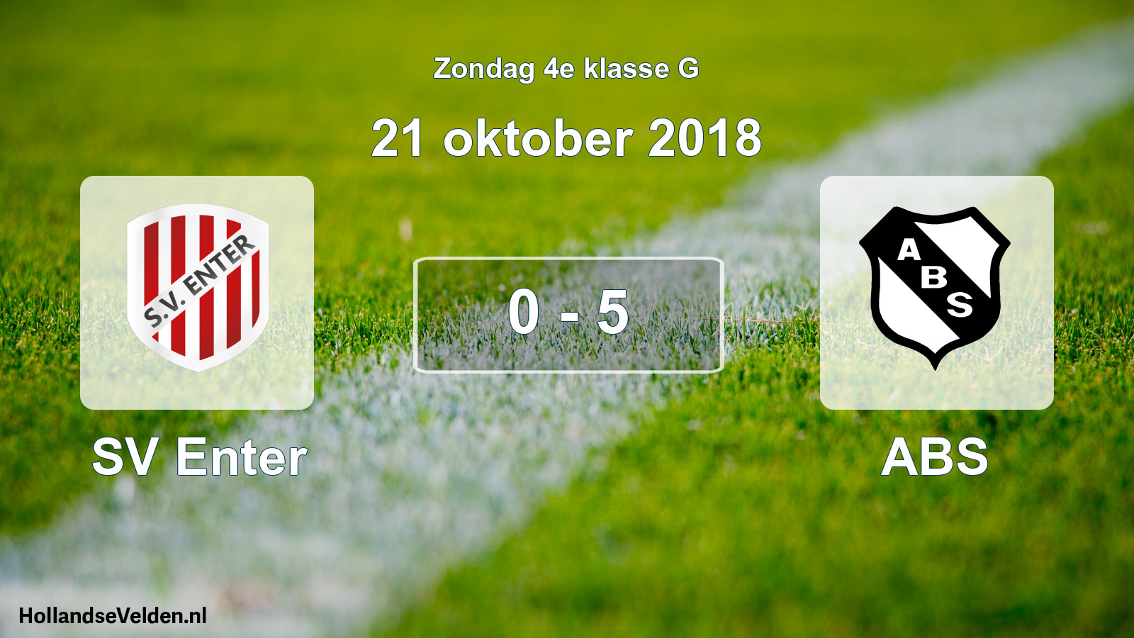 Total number of matches played: SV Enter - ABS 0 - 5 (21 October 2018)