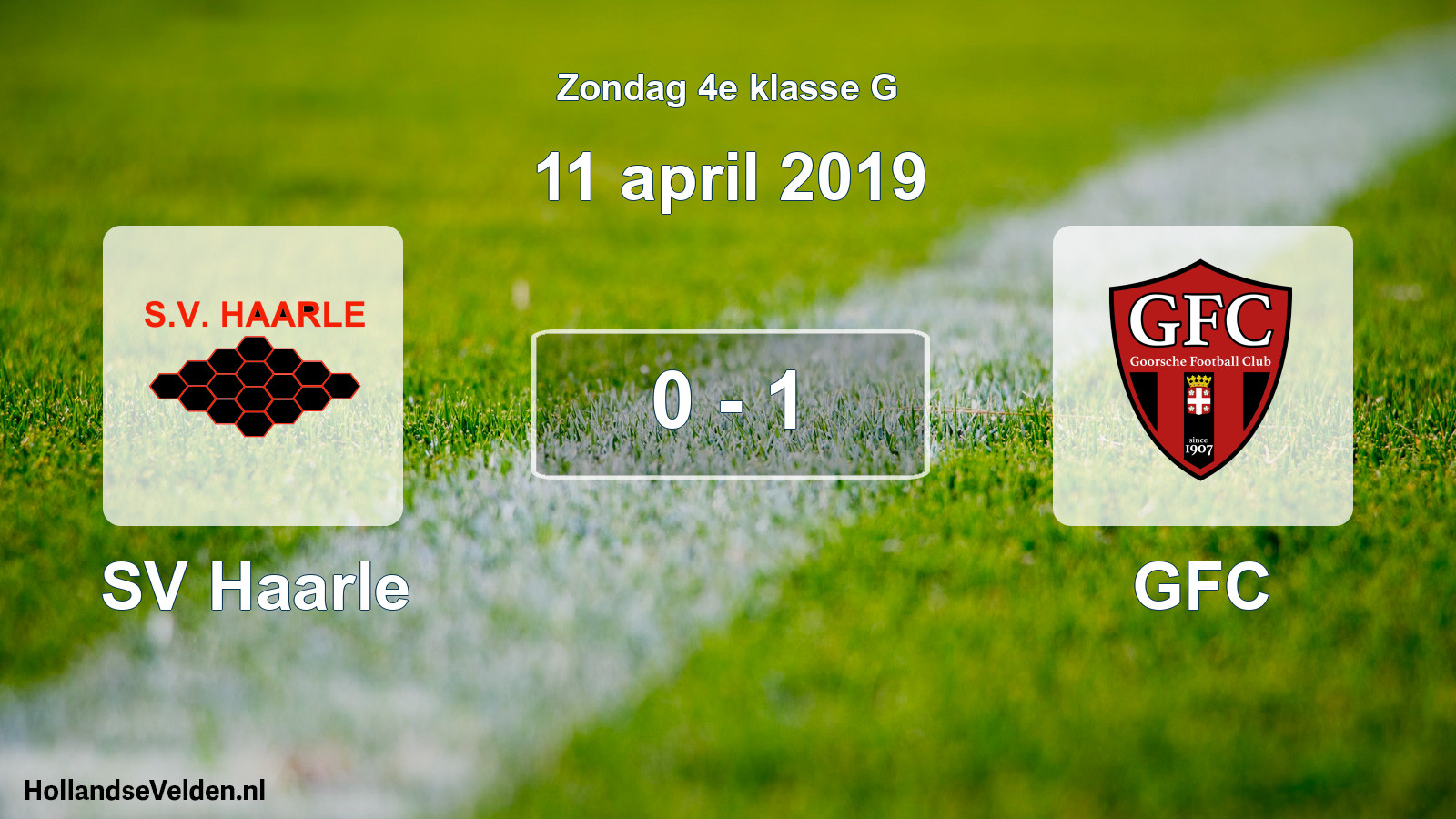 Total number of matches played: SV Haarle - GFC 0 - 1 (11 April 2019)