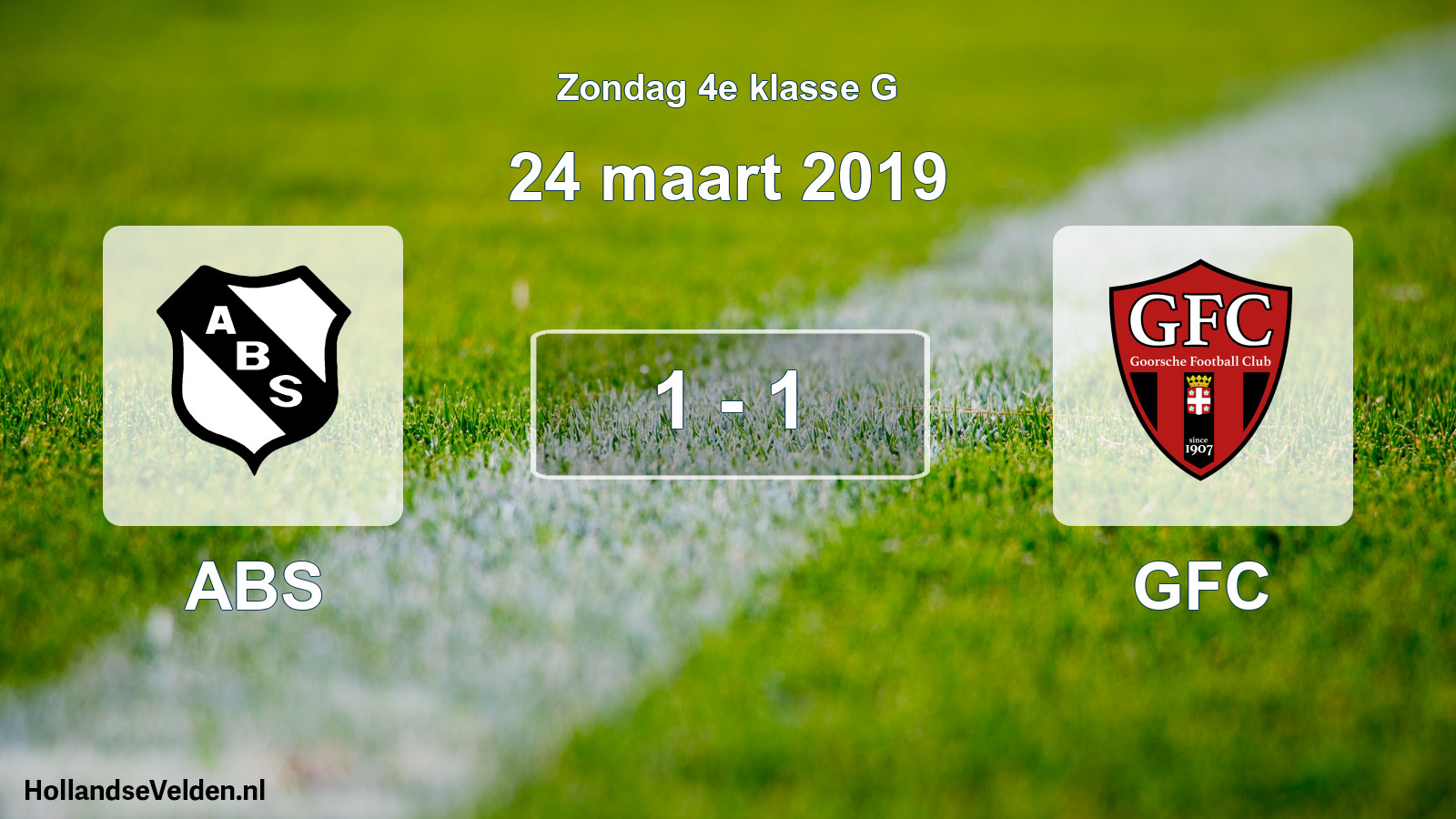 Total number of matches played: ABS - GFC 1 - 1 (24 March 2019)
