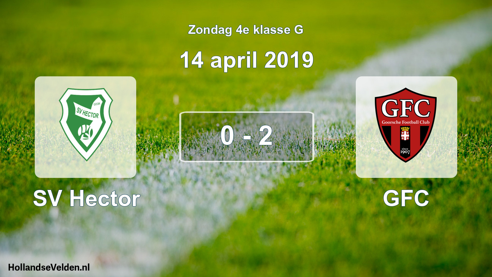 Total number of matches played: SV Hector - GFC 0 - 2 (14 April 2019)