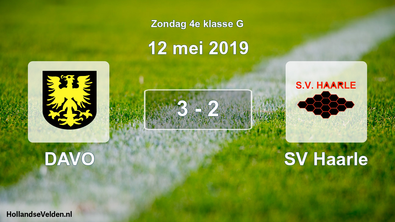 Total number of matches played: DAVO - SV Haarle 3 - 2 (12 May 2019)