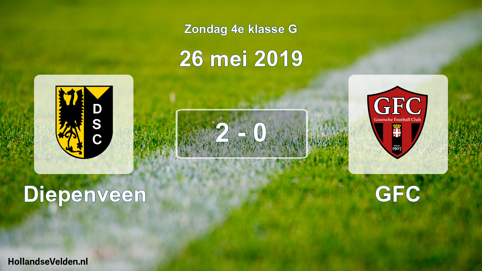 Total number of matches played: Diepenveen - GFC 2 - 0 (26 May 2019)