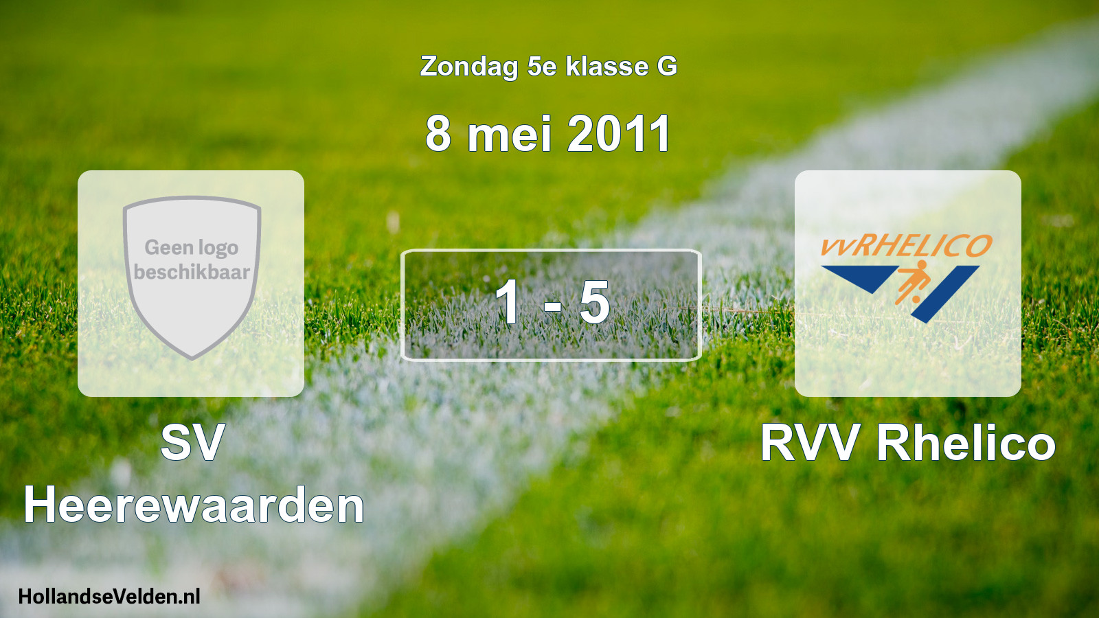Total number of matches played: SV Heerewaarden - RVV Rhelico 1 - 5 (8 May 2011)