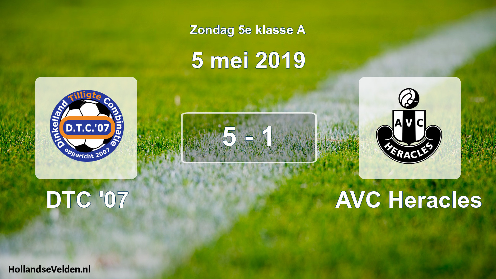 Total number of matches played: DTC '07 - AVC Heracles 5 - 1 (5 May 2019)