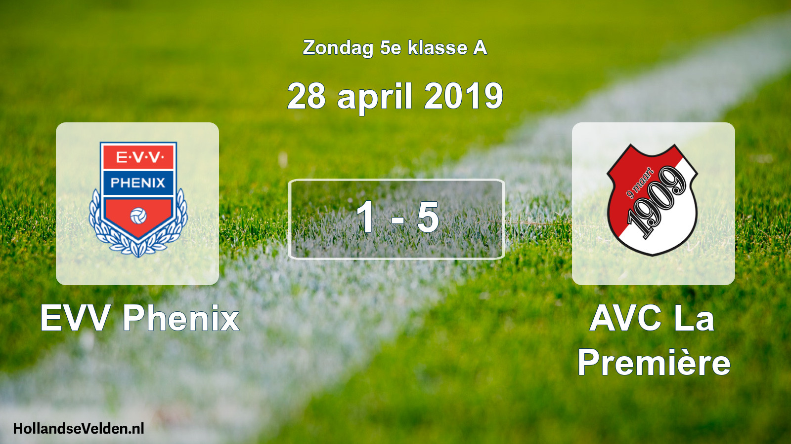 Total number of matches played: EVV Phenix - AVC La Première 1 - 5 (28 April 2019)
