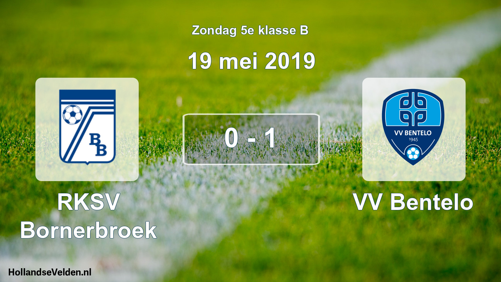 Total number of matches played: RKSV Bornerbroek - VV Bentelo 0 - 1 (19 May 2019)