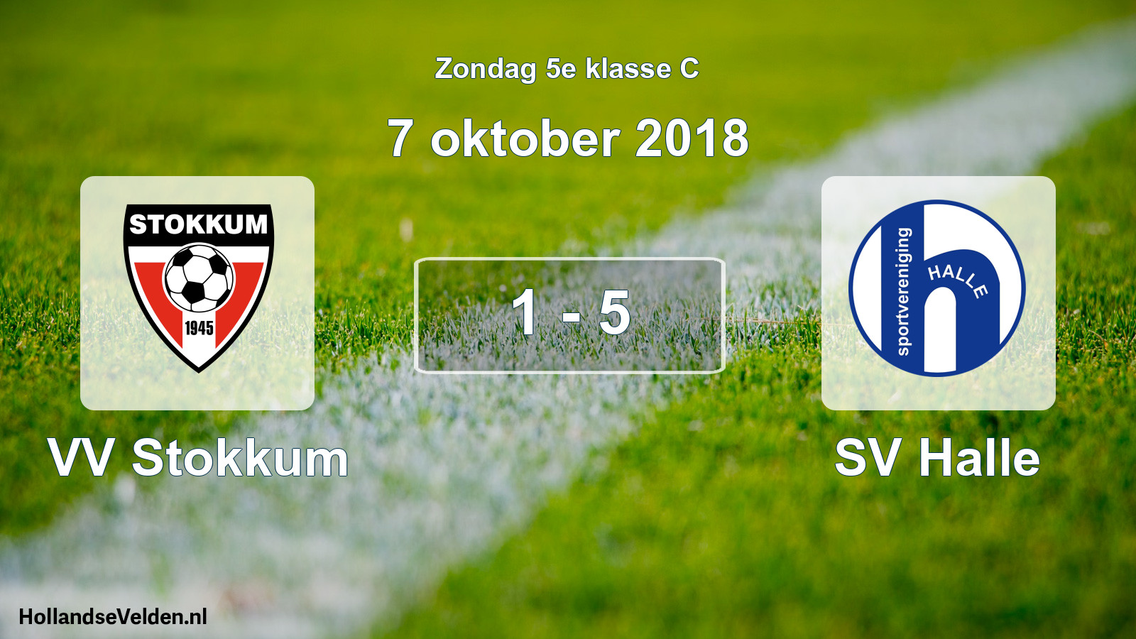 Total number of matches played: VV Stokkum - SV Halle 1 - 5 (7 October 2018)