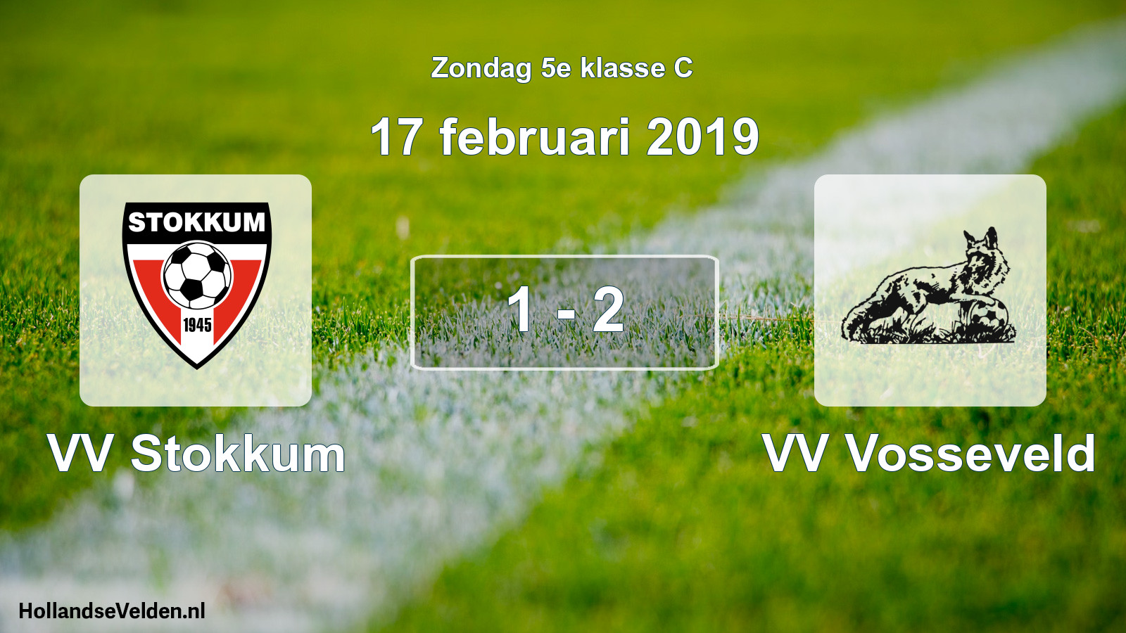 Total number of matches played: VV Stokkum - VV Vosseveld 1 - 2 (17 February 2019)