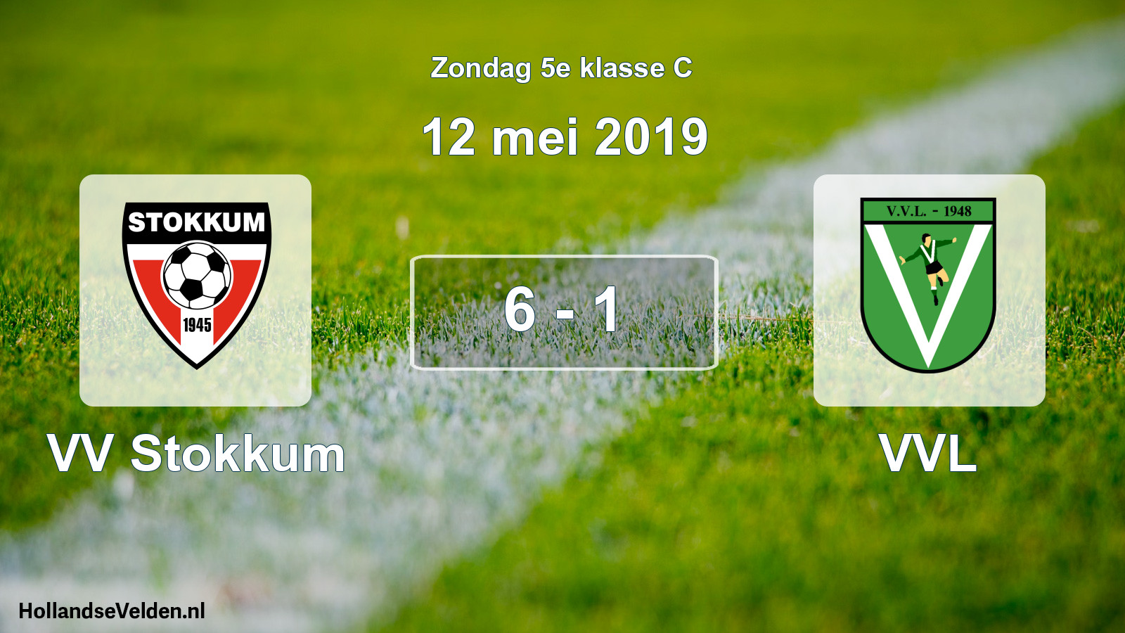 Total number of matches played: VV Stokkum - VVL 6 - 1 (12 May 2019)
