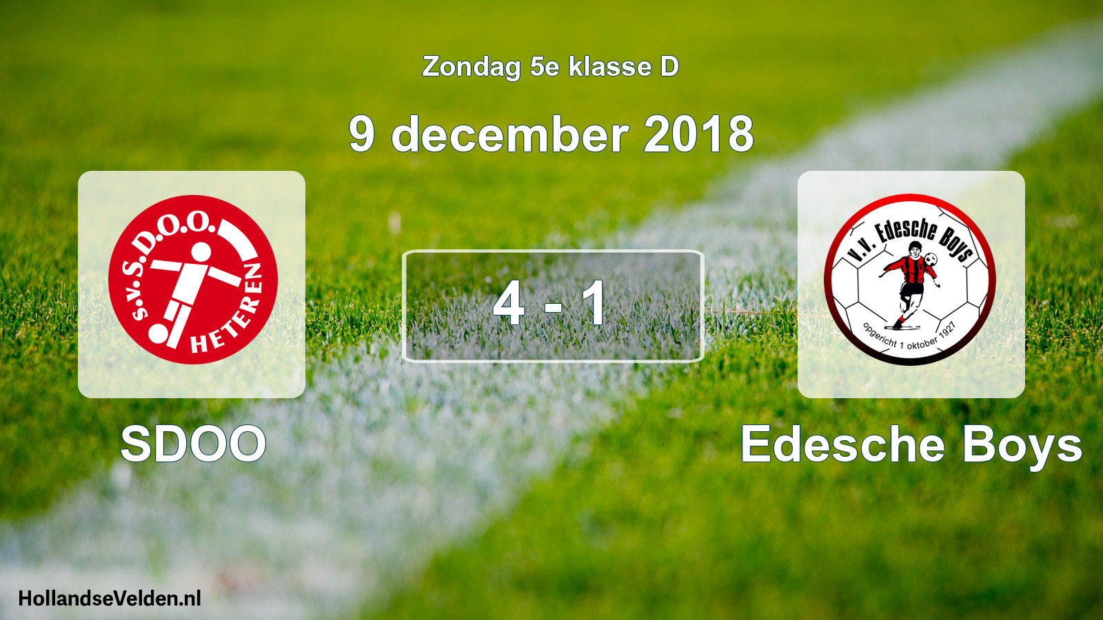 Total number of matches played: SDOO - Edesche Boys 4 - 1 (9 December 2018)