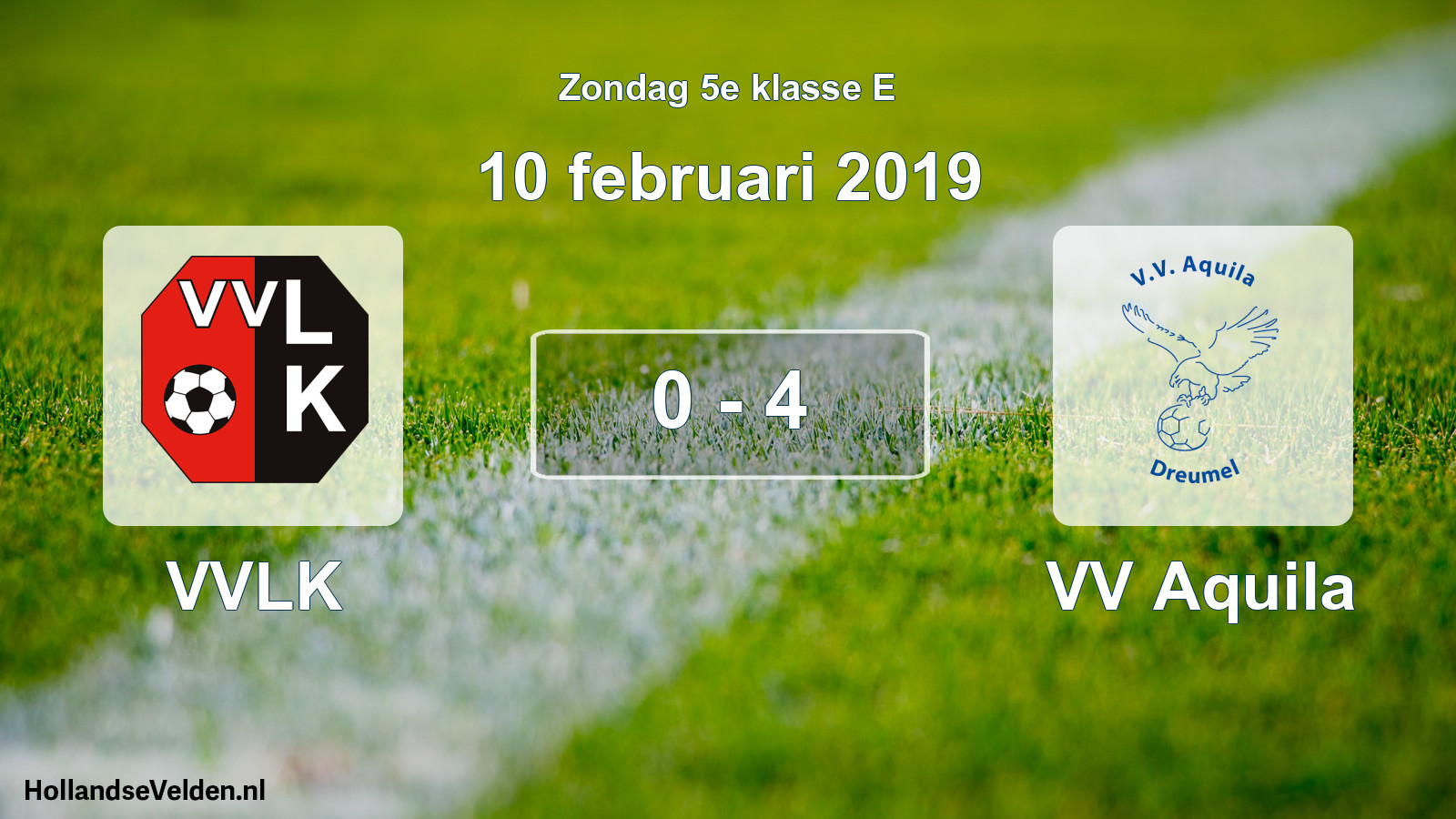Total number of matches played: VVLK - VV Aquila 0 - 4 (10 February 2019)