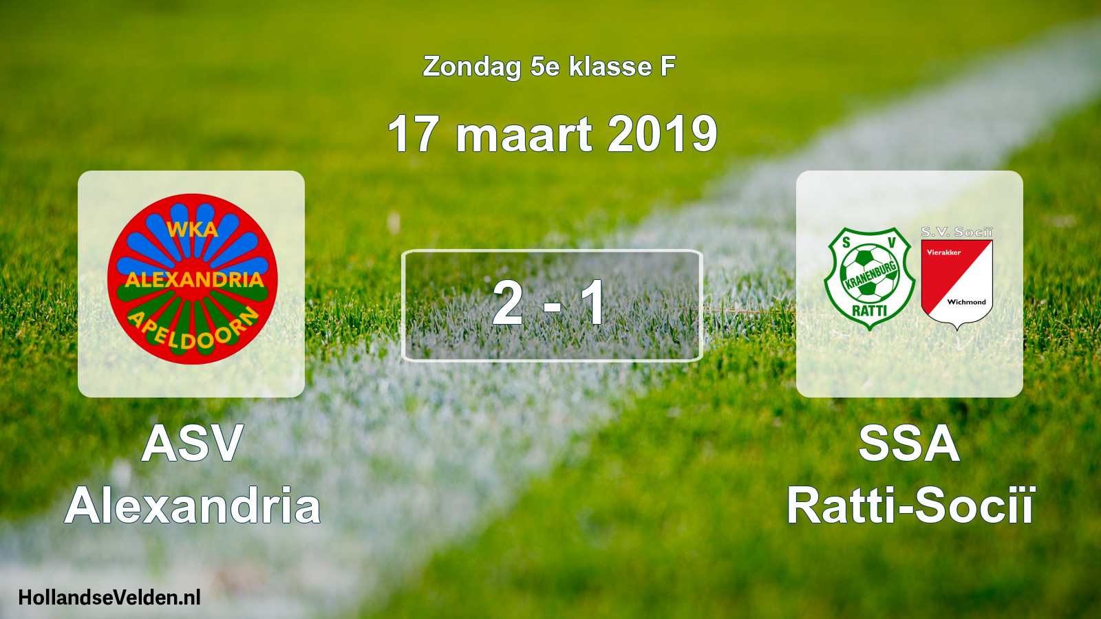 Total number of matches played: ASV Alexandria - SSA Ratti-Sociï 2 - 1 (17 March 2019)