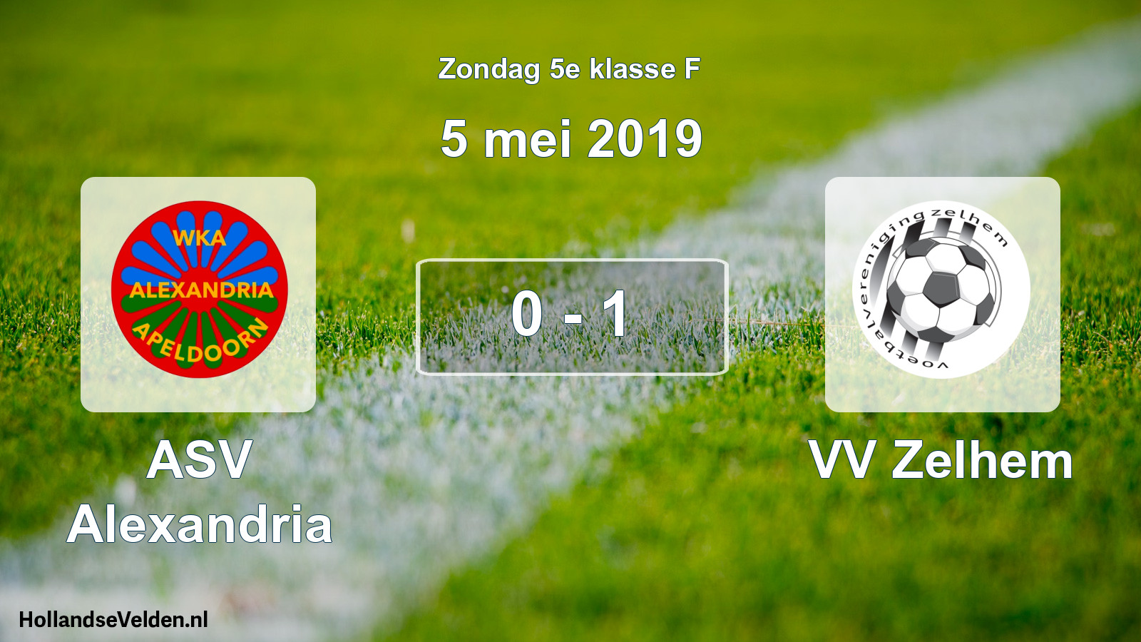 Total number of matches played: ASV Alexandria - VV Zelhem 0 - 1 (5 May 2019)