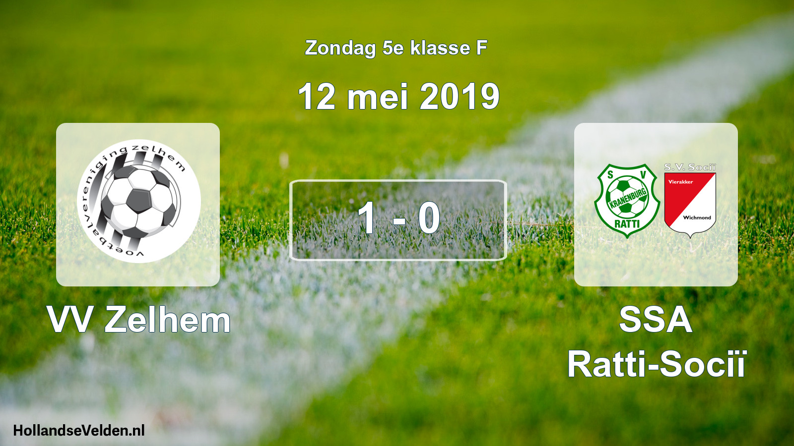 Total number of matches played: VV Zelhem - SSA Ratti-Sociï 1 - 0 (12 May 2019)