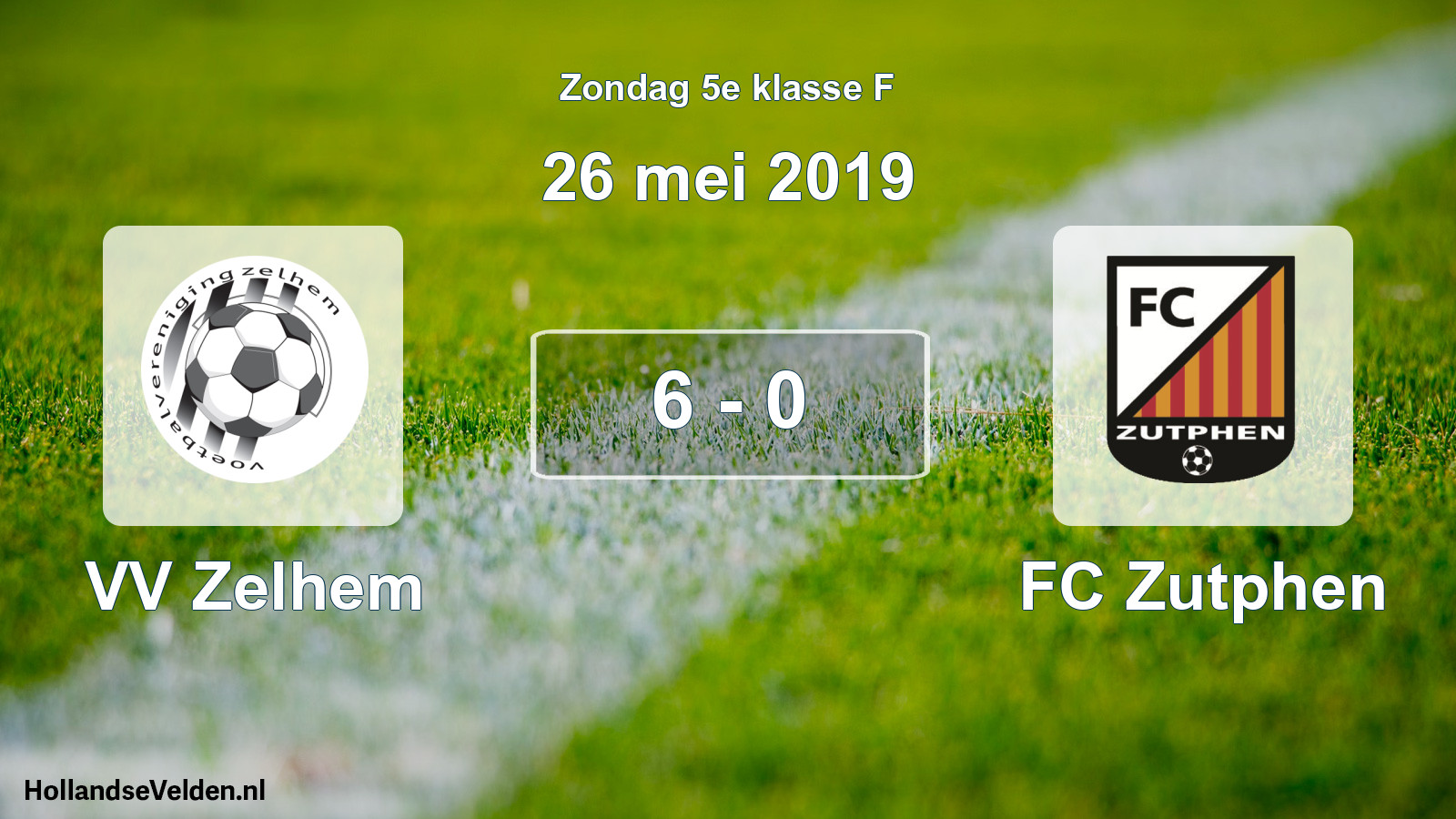 Total number of matches played: VV Zelhem - FC Zutphen 6 - 0 (26 May 2019)
