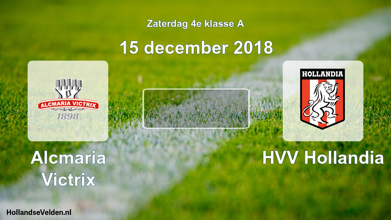 Scheduled Match: Alcmaria Victrix - HVV Hollandia (15 December 2018)