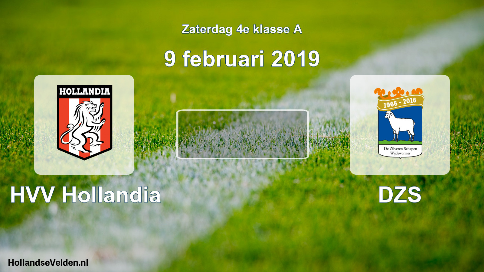 Scheduled Match: HVV Hollandia - DZS (9 February 2019)